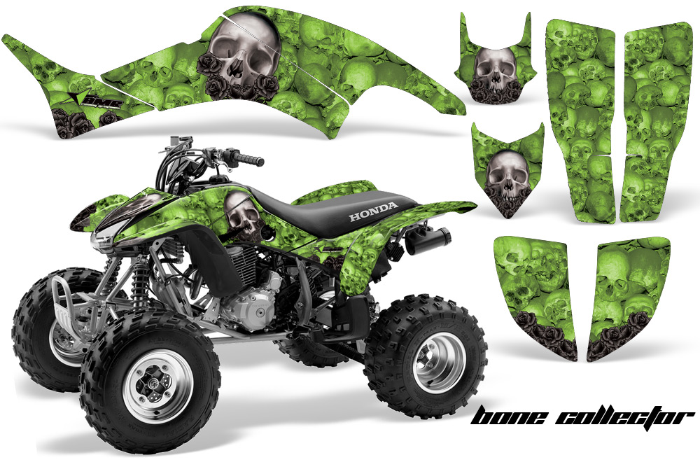 Honda TRX400EX Graphics Kit GREEN BoneCollector JPG